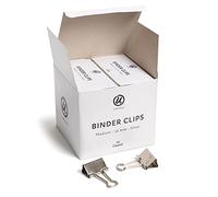 U Brands Lot de 72 pinces à classer, argent métallique, fournitures d'organisation de bureau, 32 mm