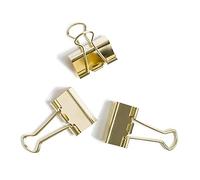 U Brands Lot de 72 pinces à reliure, taille moyenne (32 mm), doré