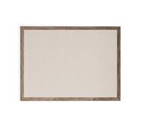 U Brands, Tableau d’affichage mural, 119 x 89 cm, Cadre en bois rustique, Surface du tableau en lin de qualité industrielle