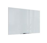 U Brands Tableau flottant en verre effaçable à sec, 58,4 x 89,9 cm, surface non magnétique, blanc givré, sans cadre (2777U00-01)