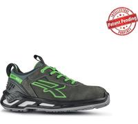 U-Power - Baskets de sécurité basses avec renfort anti-shock NAOS - Usage général - ESD S3 CI SRC 38 Gris / Vert