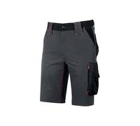U-POWER Bermuda de travail en tissu MERCURY Gris/Fuchsia M - FR (42) - EU (48)