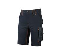 U-Power Future Mercury, Short cargo d'été pour homme, demi-pantalon ajusté, grandes poches multiples, tissu extensible, vêtements d'extérieur confortables (Deep Blue )