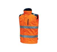 U-Power Gilet de travail PRIME Orange Fluo