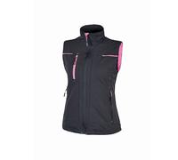 Gilet de travail U-Power Saturn U-4, tissu imperméable, fuchsia, taille M