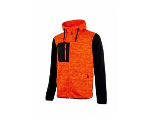 U-Power Gilet de travail Sweat RAINBOW - Orange Fluo