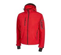 U-Power Metropolis, Veste polaire Coque souple pour homme, vêtements d'hiver décontractés, avec capuche, tissu extensible, imperméable, coupe-vent, manteau rembourré à fermeture éclair complète (RED MAGMA L)