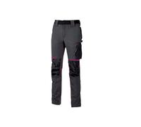 U-Power Pantalon de Travail ATOM - Gris/Fuchsia
