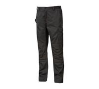 U-Power Pantalon de travail pour homme, pantalon cargo à taille élastique, avec poches genouillères, multi_poches, tissu confortable, vêtement extérieur résistant et durable (Grey Meteorite 60)