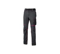 U-Power Pantalon de Travail Slim WORLD - Gris/Fuschia