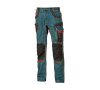 U-Power Pantalon pour homme, pantalon cargo multi-poches, poches genouillères, poche cuisse amovible, tissu confortable, insert élastique, vêtements d'extérieur (RUST JEANS 58)