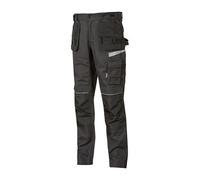U-POWER | Pantaloni da Lavoro GORDON, con Tasche Multiple, sistema di regolazione vita, Flexband Rinforzi in Polyoxford e Inserti Riflettenti, 63% Poliestere 34% Cotone 3% Elastane