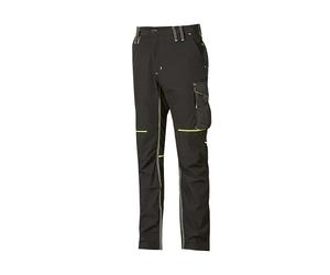 U-POWER | Pantaloni da Lavoro Uomo WORLD, in Tessuto Stretch, Slim-Fit, Idrorepellente e Traspirante, 86% nylon 14% spandex