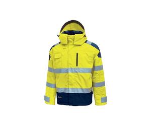 U-Power - Parka imperméable jaune haute visibilité DEFENDER