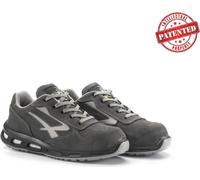 U-Power Red Lion Kick, chaussures de sécurité unisexes, baskets en cuir légères, flexibles, anti-crevaison, avec insert Infinergy, avec embouts en aluminium - Grey 46