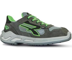 U-POWER SPECTRE, chaussures de sécurité, baskets unisexes légères antiperforation, semelle en basalte, insert Infinergy, avec embouts en aluminium - Grey Green 43