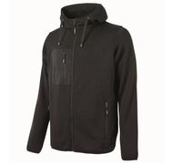 U-Power - Sweat-shirt noir zippé RAINBOW L