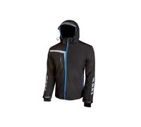 U-Power Veste de travail Softshell QUICK Black Carbon