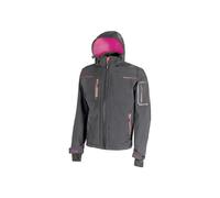 U-Power Veste de travail softshell SPACE Gris/Fuschia