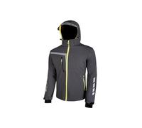 U-Power - Veste Softshell déperlante grise Stretch QUICK