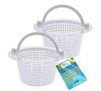 U.S. Pool Supply Lot de 2 paniers de Rechange pour Piscine Hors Sol avec poignées, Petite Taille Standard à paroi traversante - Écumoire pour enlever Les débris, Nettoyer Les Feuilles, Nettoyer la