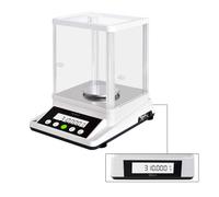 U.S. SOLID Balance de précision de 0,001 g - Balance numérique analytique Lab - Balance électronique de précision avec une précision de 1 mg et 2 écrans LCD - 310 g/0,001 g