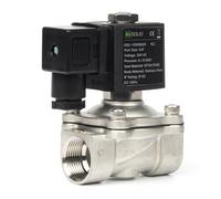 U.S. Solid Électrovanne 24 V AC 10 bar normalement fermée, vanne à eau électrique Viton (3/4", acier inoxydable)