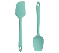 U-Taste 2 Pcs Cuisine Spatule Maryse Silicone, Résistant à 315℃, Aqua Sky | Cuillère professionnelle en Caoutchouc sans Soudure Flexible, Ustensile de Cuisson pour Mélanger Remuer Racler
