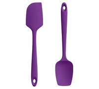 U-Taste 2 Pcs Cuisine Spatule Maryse Silicone, Résistant à 315℃, Violet | Cuillère professionnelle en Caoutchouc sans Soudure Flexible, Ustensile de Cuisson pour Mélanger Remuer Racler