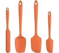 U-Taste 4 Pcs Cuisine Spatule Maryse Silicone, Résistant à 315℃, Orange