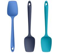 U-Taste Cuillère Maryse Silicone, Résistant à 250℃, Lot de 3, Multicolore | Cuisine Spatule professionnelle en Caoutchouc sans Soudure Flexible, Ustensile de Cuisson pour Mélanger Remuer Racler