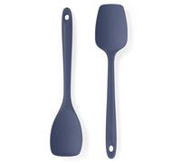 U-Taste Cuisine Cuillère Silicone, Résistant à 315℃, 2 pièces, Bleu Nuit | Maryse Spatule professionnelle en Caoutchouc sans Soudure Flexible, Ustensile de Cuisson pour Mélanger Remuer Racler