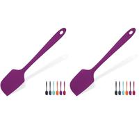 U-Taste Grande Spatule Maryse Silicone, Résistant à 315℃, 29cm, Mauve (Lot de 2)