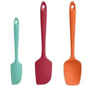 U-Taste Spatule en Silicone Lot de 3: 315℃ Résistant à la Chaleur Maryse sans Bpa, Grattoir Marise de Cuisine en Caoutchouc Souple et sans BPA pour Ustensiles de Cuisine Antiadhésifs(Coloré)