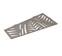 U-tile Etagère de douche en acier inox 26,8 x 7/12,2 x 26,2cm x 2 mm - Rectangulaire design Jungle - fixation sans perçage (Inox)