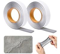 U0U Mastic en silicone moulable, étanche et multi-usage, 5 mm, mastic d'étanchéité pour plombier et réparation murale (gris, 1,5 x 200 cm)