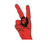 U24 Autocollant pour voiture Motif Peace Finger Che Guevara