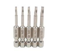 Uacen Lot de 5 embouts de tournevis triangulaires magnétiques, embouts de tournevis triangulaires en acier S2 1/4" Forets triangulaires hexagonaux 50 mm de longueur