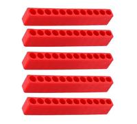 Uadme 5 Pièces 12 Trous Porte Embout Visseuse, Flexible 1/4'' | Rangement Foret Perceuse, Bande de Stockage d'Embouts Tournevis Tige Hexagonale pour Organisation