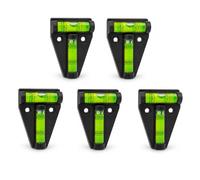 Uadme 5 Pièces Mini Niveau à Bulle Type T, Petit Niveau a Bulle de Poche, Camping Car Accessoires, pour Caravane, Meubles, Cadres Photo et Trépied