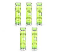 Uadme 5 Pièces Mini Niveaux à Bulle Universelles Cylindrique 9x40mm | Petite Niveau à Bulle de Précision, pour RV TV Cadre Photo Outil de Nivellement