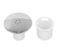 Uadme Bonde Douche Anti-Odeurs, 90mm/115mm Siphon Douche Capot Bonde Couvercle Douche Chromé Remplacement Rapide Débit pour Cheveux Baignoire Douche Vidange Cuisine Bain Buanderies (Blanc)