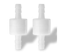 Uadme Clapet Anti-Retour en Ligne en Plastique, 2 Pièces Clapets Anti-Retour à Sens Unique 6mm, pour l'eau, le Carburant, le Liquide, l'Air