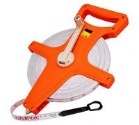 Uadme Decametre 100M, Ruban d'Arpenteur en Fibre de Verre, Double Face Mètre Ruban, Fiberglass Tape Measure, pour l'Ingénieur, la Cour et Terrain