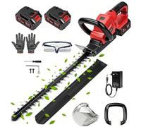 Uadme Taille Haie sans Fil Batterie 21V, Taille-Haie Électrique avec 2x3.0Ah Batteries, Moteur 850W, Lame 56cm, Cisaille Haie pour Jardin et Arbustes