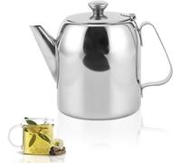 Uadme Theiere Inox, ThéIère à Tisane Bouilloire Alimentaire Tea Pot Bouilloire à Café pour Salon Salle de Conférence et Salons (850 ml)