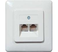 UAE Boîtier de raccordement 2 x 8/8 parallèle cadre métallique UP