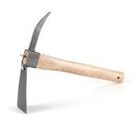 Uanqfegy Houe de Jardin et pioche-Outil de désherbage et creusement Robuste 2 en 1 avec Manche en Bois, pour Les Plates-Bandes Plantation Jardin Maison