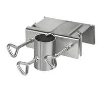 Uanqfegy Support de Parapluie pour Camion-Pince de Parasol Patio en métal galvanisé épais, Support réglable pour Rail Chaise 120mm