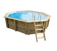 Piscine Ubbink bois Azura - 300 x 400 x H 120 cm (Filtre à sable)